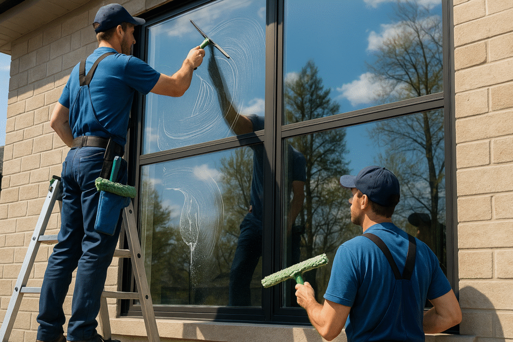 Window Cleaners at Work
