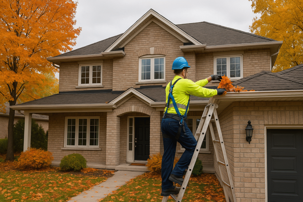 Leaf Cleanup in Fall