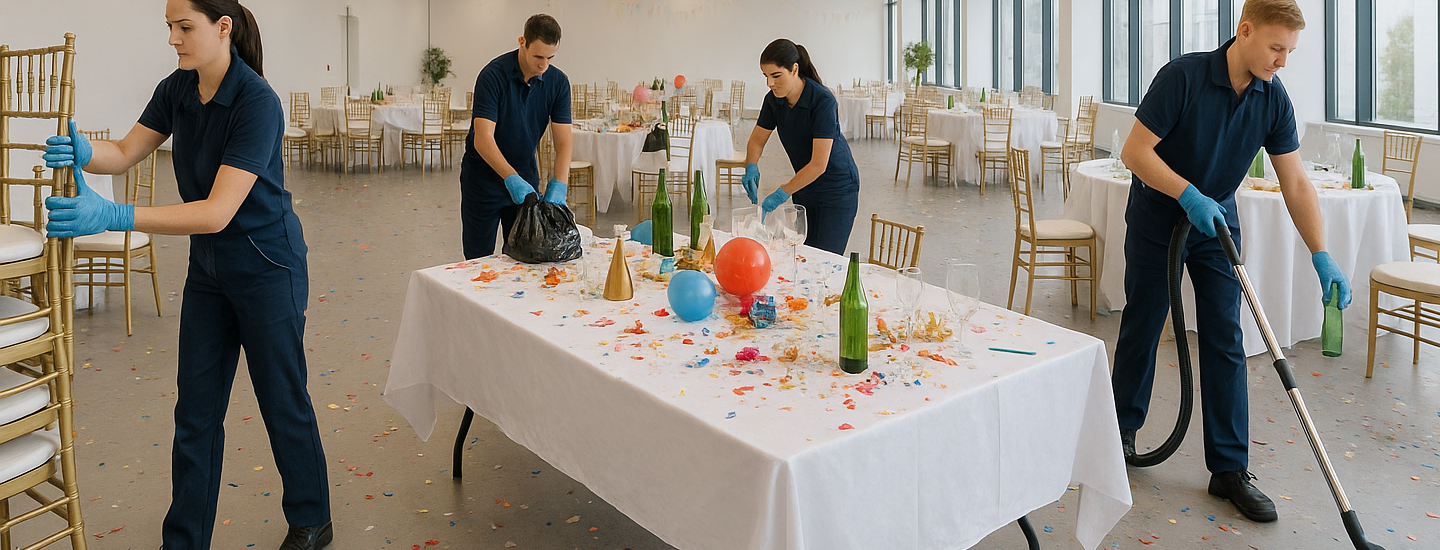 cleaning after an event